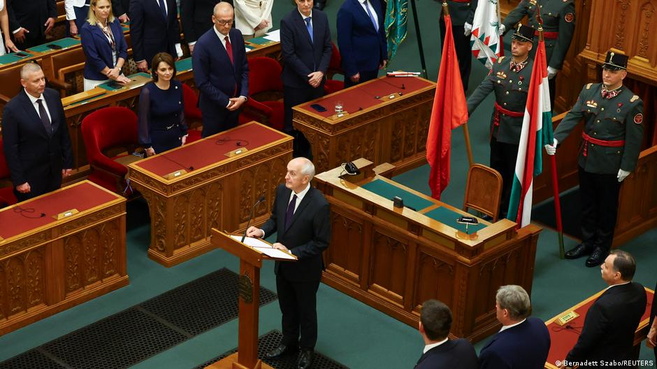 Hungary's parliament elects Orban critic as new president