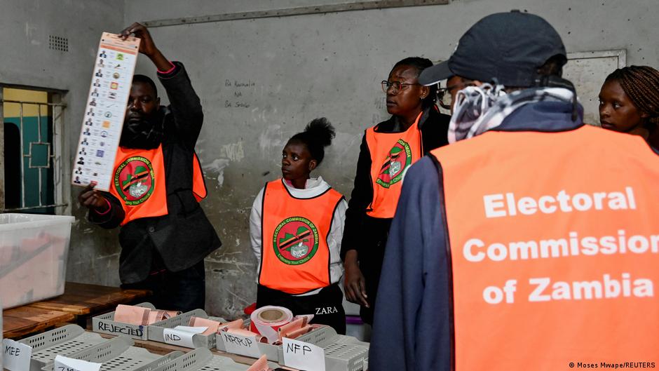 Zambia vote count resumes after suspension amid reports of violence