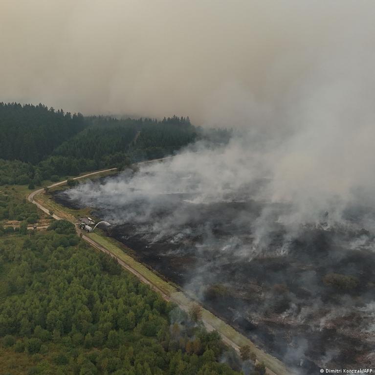 Belgian wildfire halts advance toward Germany; river shipping threatens construction supply