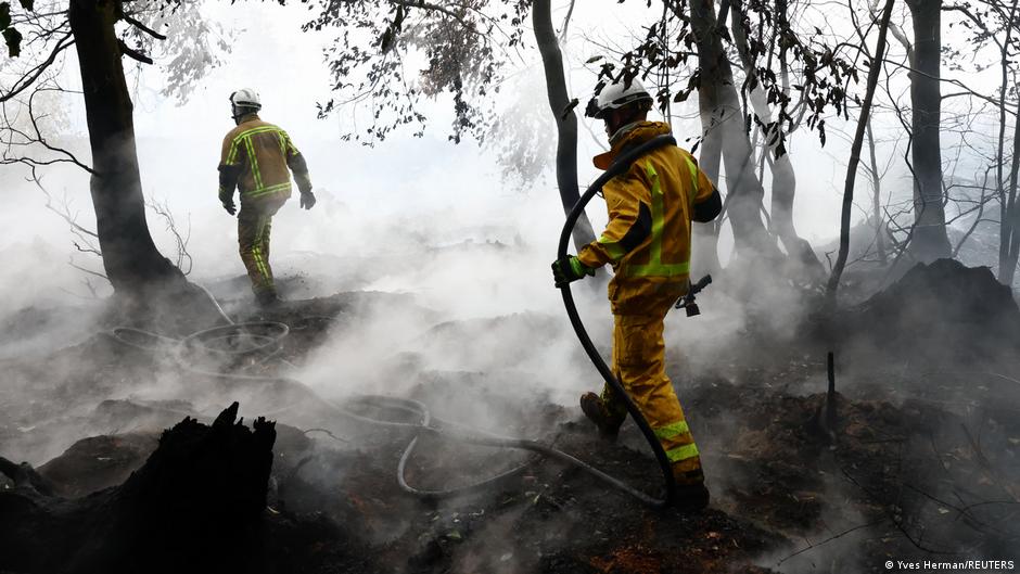 Wildfires: Belgium battles blaze, France's Lecornu jeered