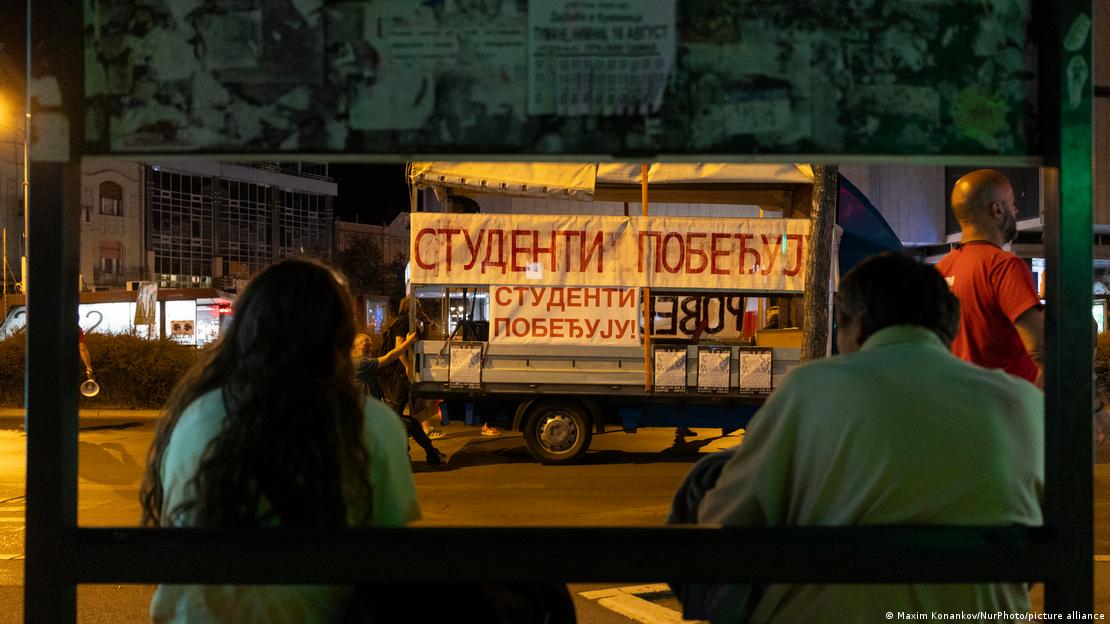 Студентски протести на годишнината од немирите во Србија, Нови Сад, Србија, 2026 