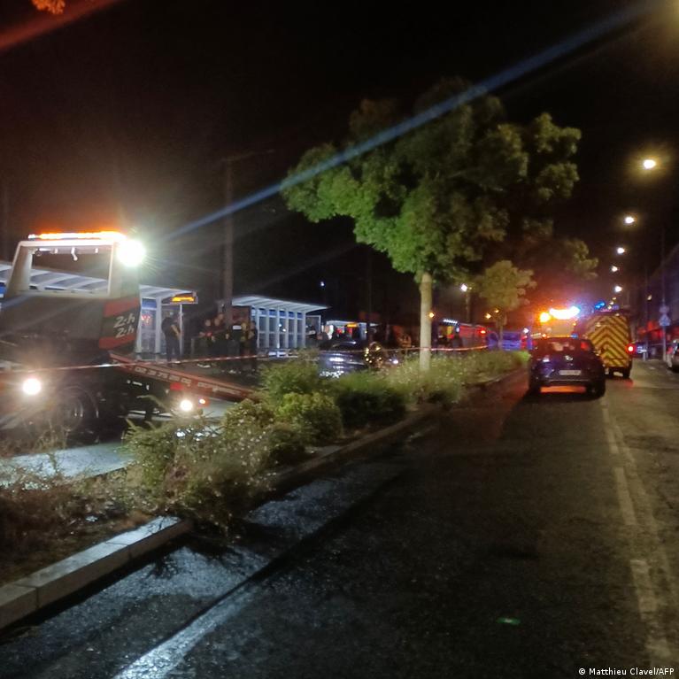 At least one dead after car rams crowd near Caen train station; suspect arrested, investigation ongoing as officials say no terrorist motive for now