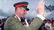 King Harald waves