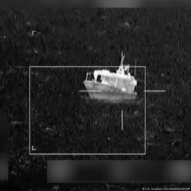Thumbnail for US, Ecuador forces strike alleged drug smuggling boat