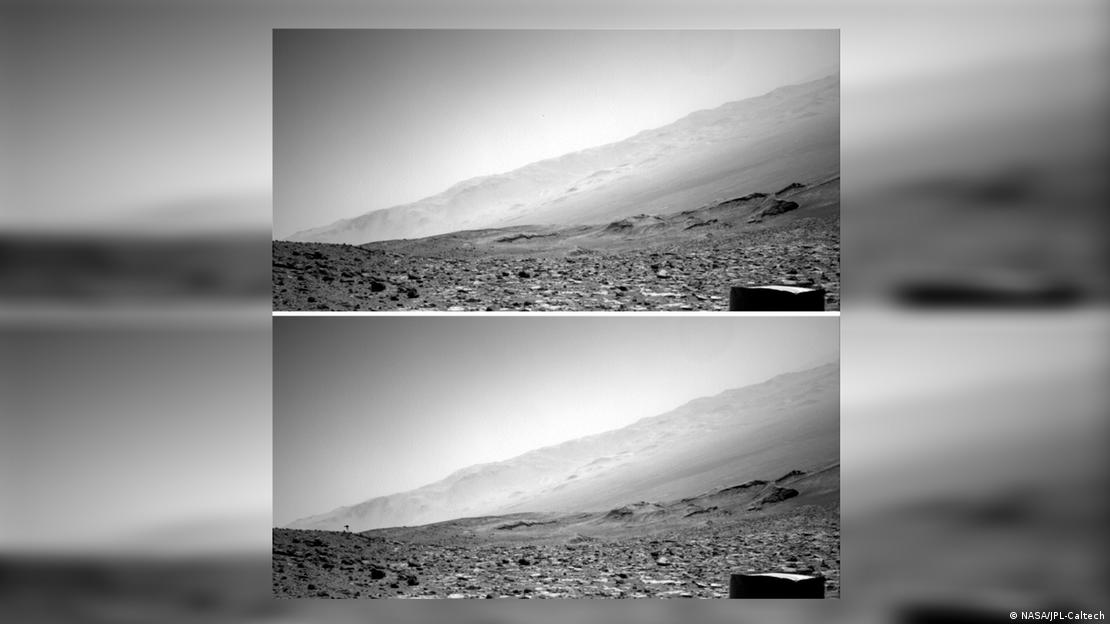La misteriosa silueta desapareció en las imágenes posteriores de Curiosity.