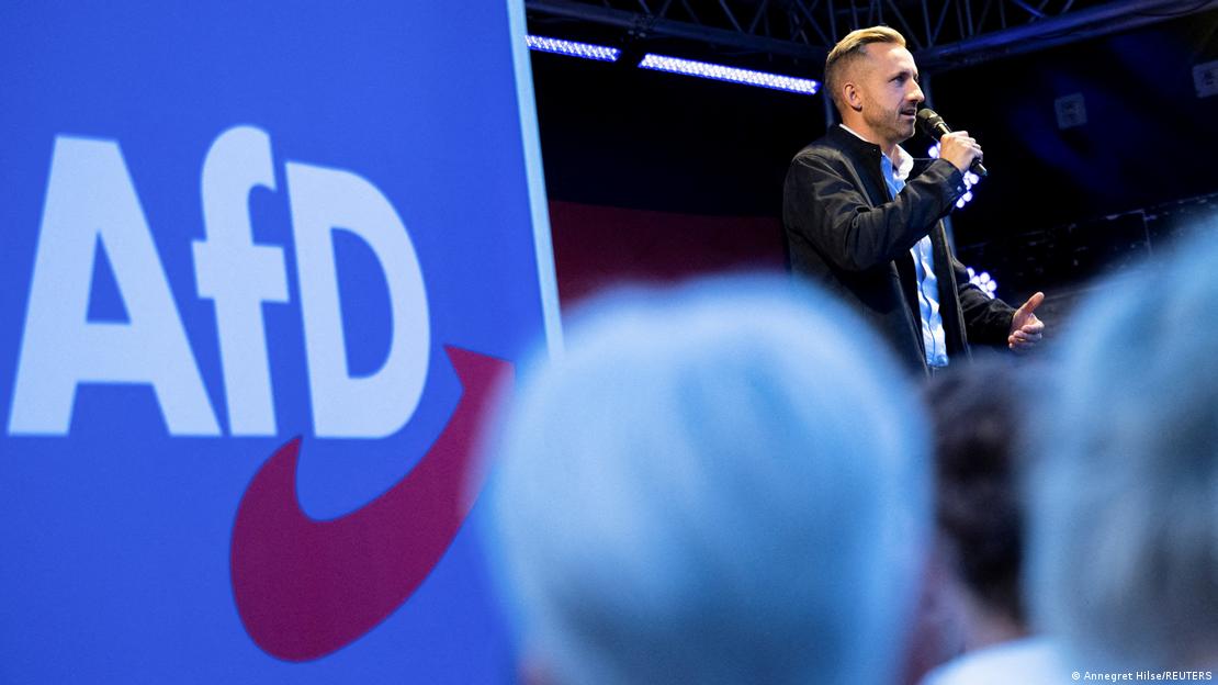  سیکسنی انہالٹ میں  دائیں بازو کی جماعت آلٹرنیٹو فار جرمنی (اے ایف ڈی)   (AfD) کی ریلی