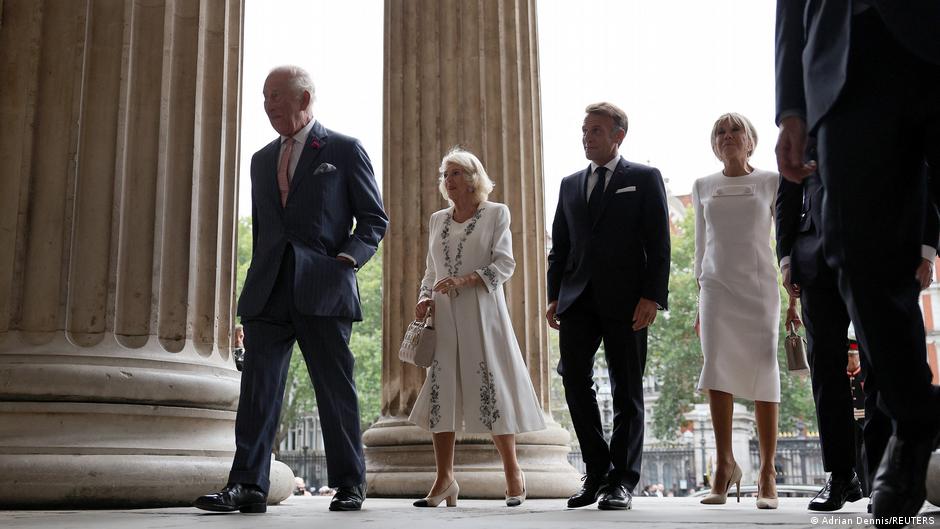 Macron visits Bayeux Tapestry with King Charles, PM Andy Burnham