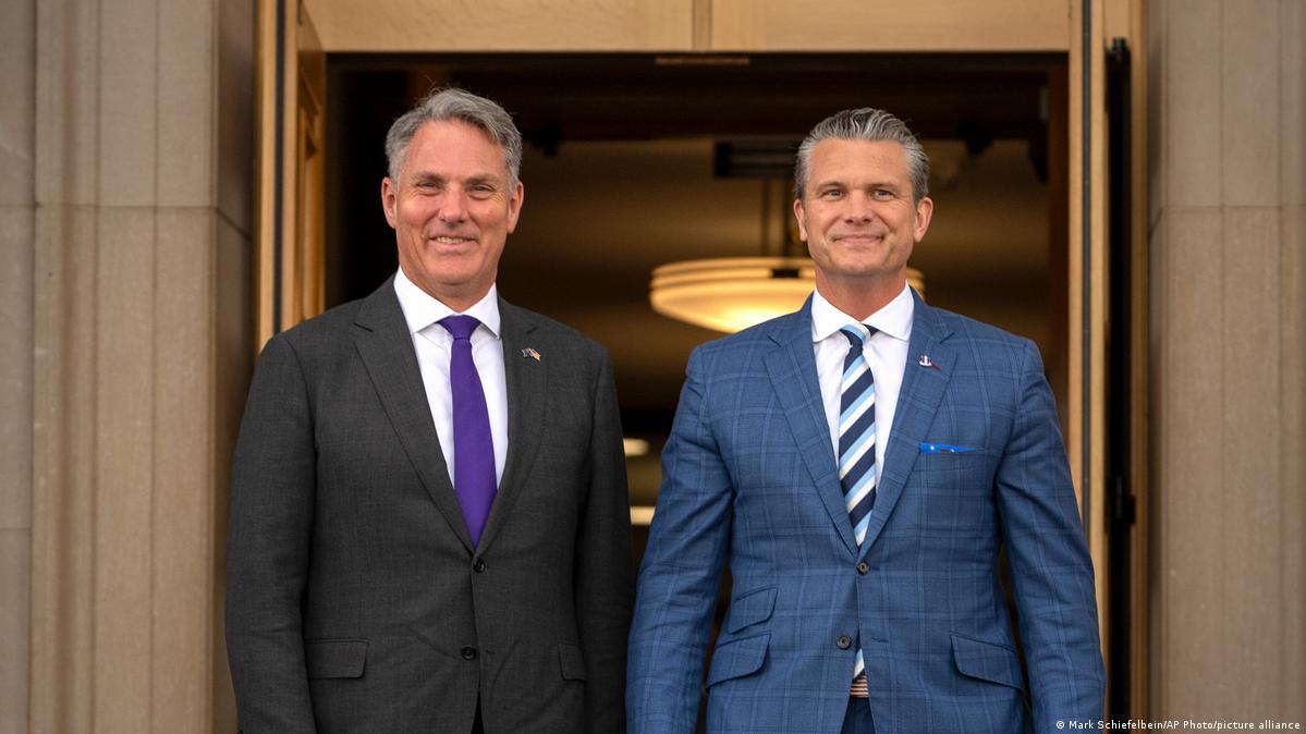 Richard Marles and Pete Hegseth in Washington