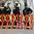 Germany police stand next to a barrier erected to control crownds in Magdeburg, Germany, on August 22, 2026