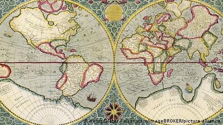 Die Mercator-Projektion verzerrt die Größenverhältnisse der Kontinente.