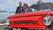Nikolai Shcherbitsky and Tatyana Shcherbitskaya get in a 1980 ZAZ Zaporozhets during the opening ceremony