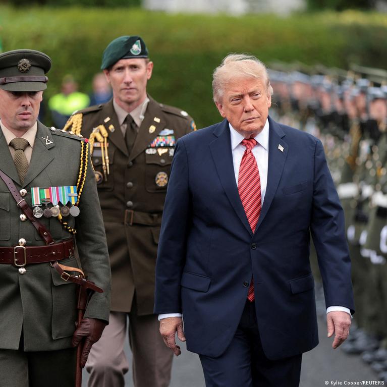 Donald Trump Visits Ireland and Comments on Future of Northern Ireland