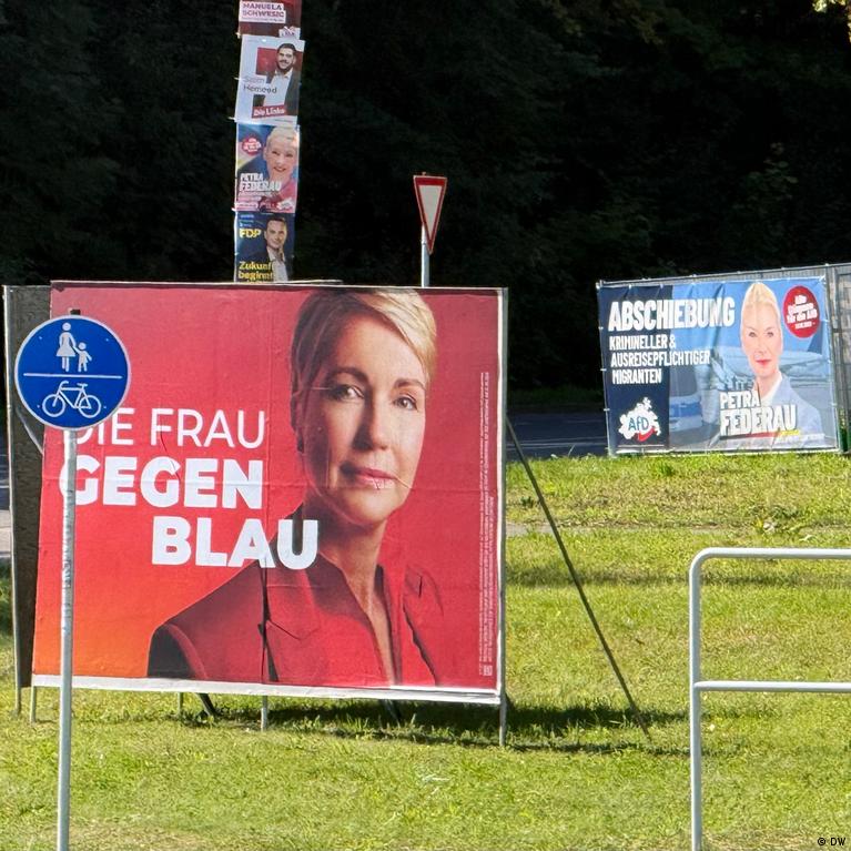 Manuela Schwesig: "Frau gegen Blau"