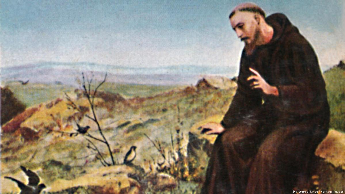 Assisili Fransisk dərin insanlıq-aləm və insan olmayan canlılarla əlaqə haqqında öyüdləri ilə məşhurdur Şəkil: picture alliance / Heritage Images