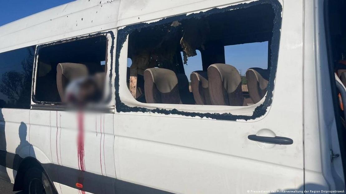 Imagen de un ataque ruso contra un autobús en Ucrania. (Archivo). Imagen de un ataque ruso contra un autobús en Ucrania. (Archivo).