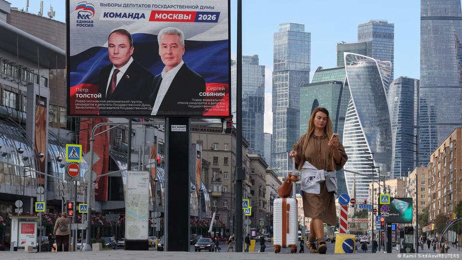 A war-fatigued and anxious Russia picks a new parliament