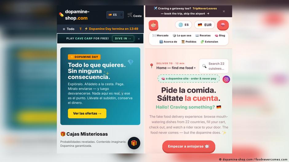 Compra ropa, pide comida... y no pagas nada: así son los "dopamine sites"