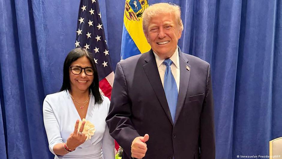 Delcy Rodríguez dice que su reunión con Trump fue "histórica"