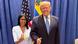 Delcy Rodríguez y Donald Trump.