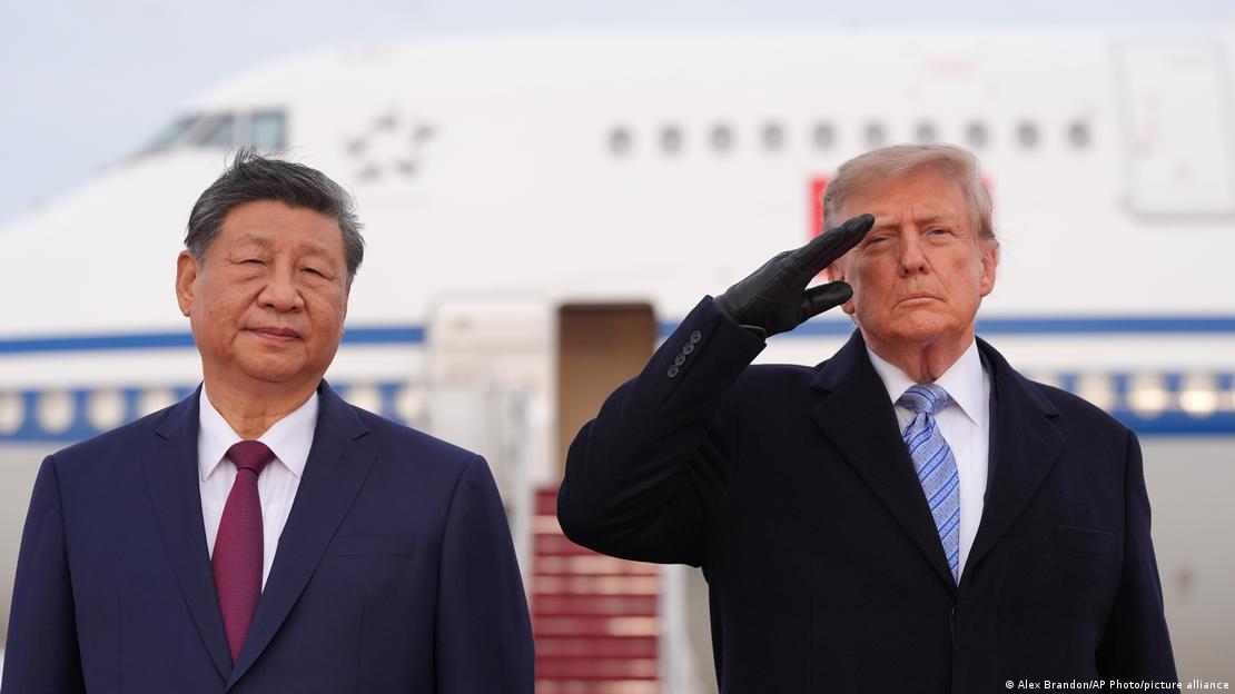 Donald Trump & Xi Jinping në ceremoninë e pritjes