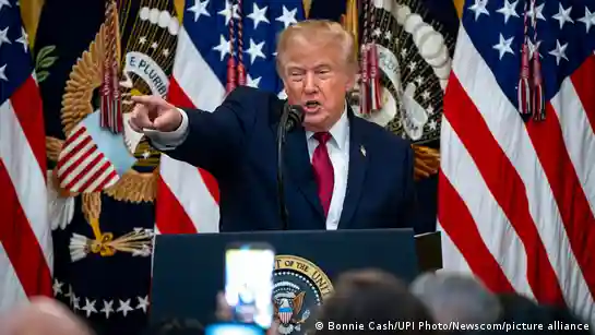 U.S. President Donald Trump hosts an event at the White House in Washington, D.C.