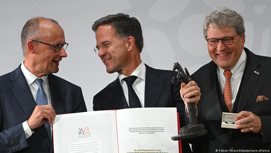 Germany news: Merz lauds NATO with Westphalian Peace Prize