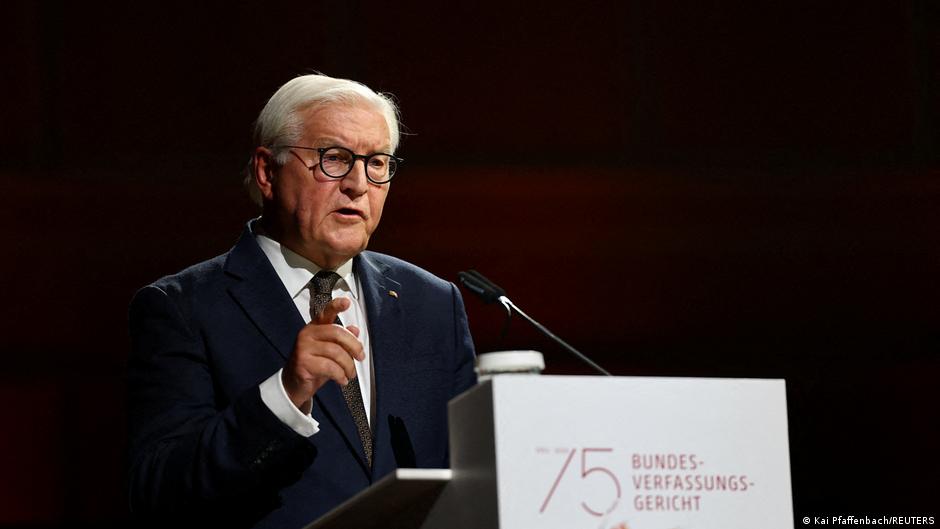 German President Frank-Walter Steinmeier warns democracy under threat after 'bitter setbacks' since reunification