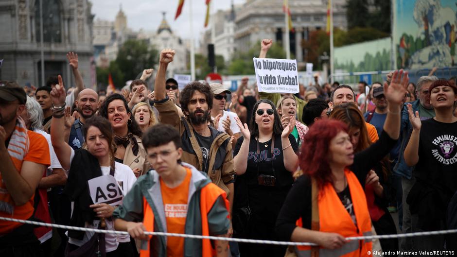 España: Protestas masivas después de que se rechazaran proyectos de ley de vivienda
