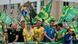 Flávio Bolsonaro, durante su cierre de campaña ayer sábado.