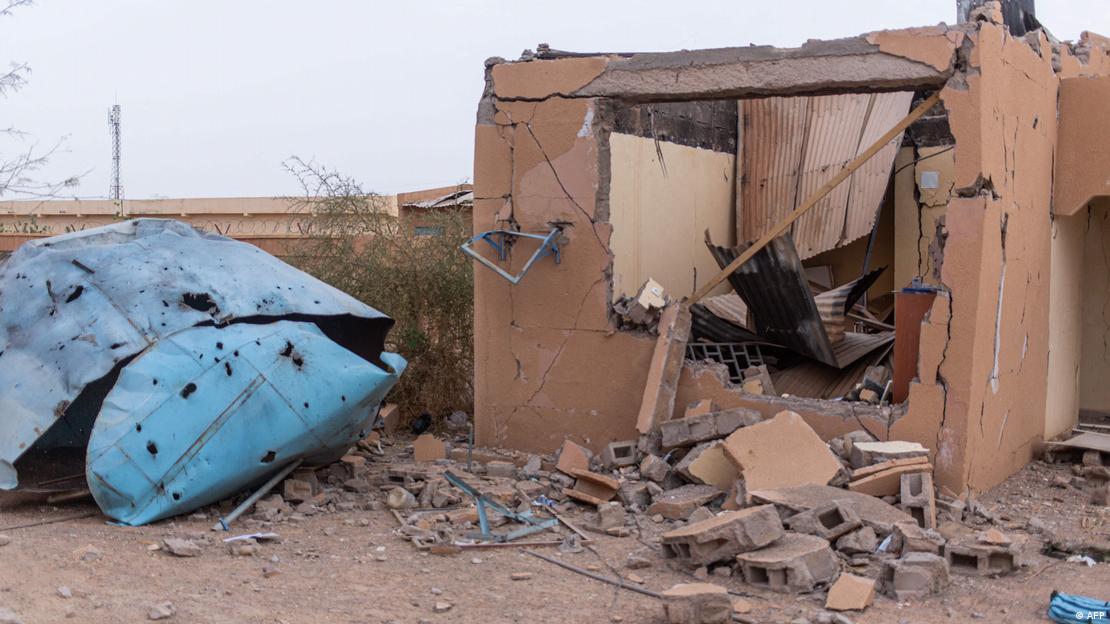 A damaged school in Kidal