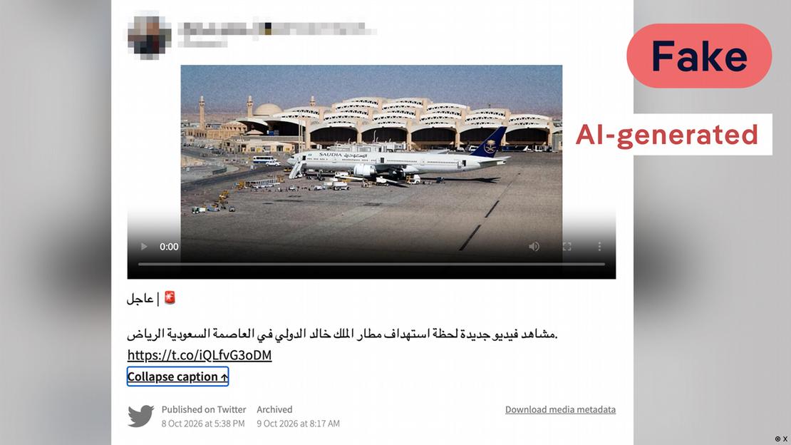 Image 3: X post showing the AI-generated video 