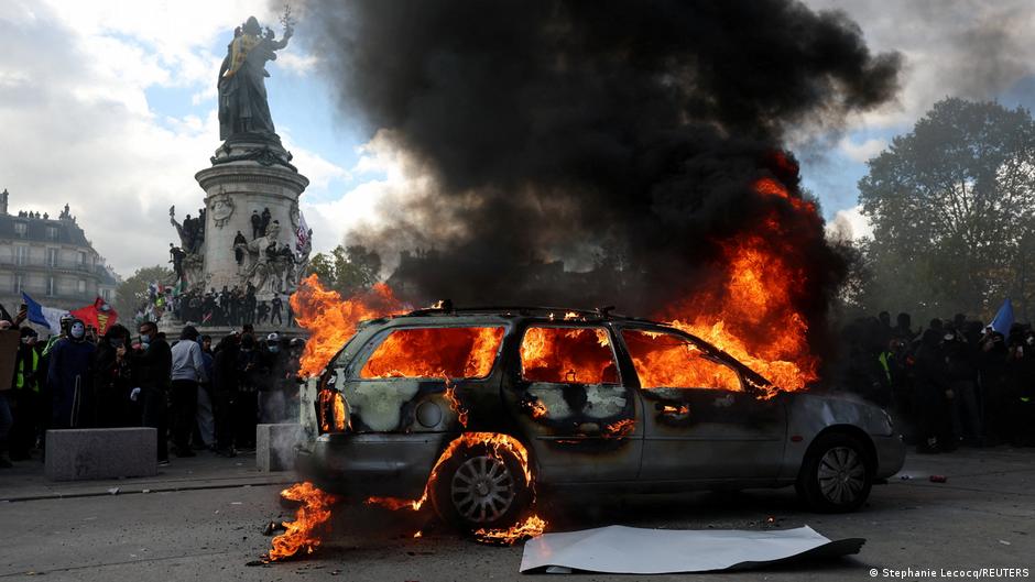 Las protestas en París dejan un récord de 855 detenidos