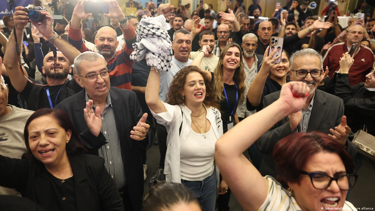 Arab commentators have celebrated the success of Israel's Arab parties as possible 'kingmakers' in the tight election, including the Joint List (pictured here)