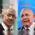 Israeli Prime Minister Benjamin Netanyahu on the left and main opposition leader Gadi Eisenkot on the right
