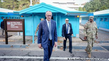 Merz hofft auf Wiedervereinigung von Süd- und Nordkorea