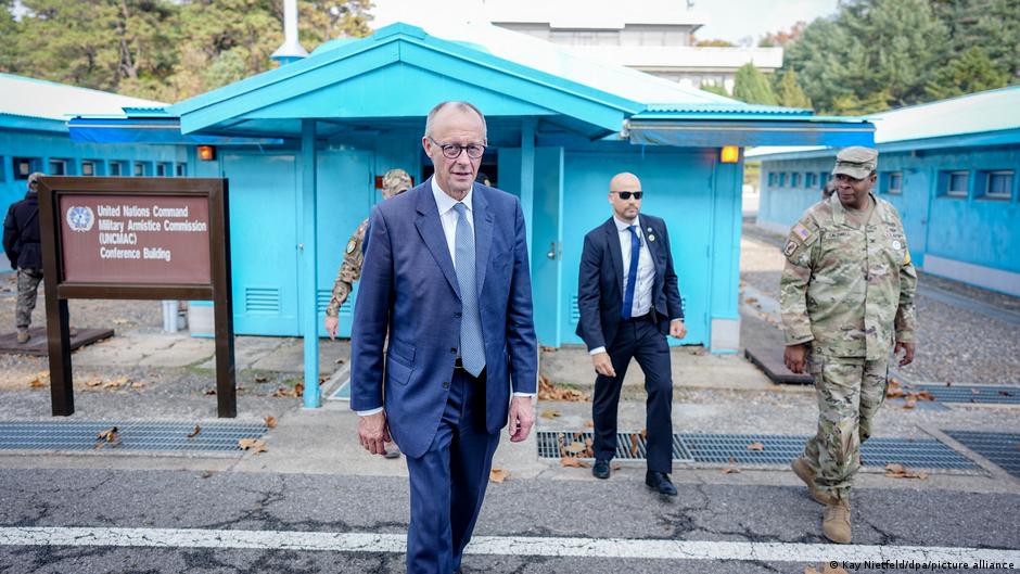 Merz hofft auf Wiedervereinigung von Süd- und Nordkorea