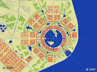 卢潮港人工新城的方案图