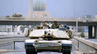 US Panzer in Bagdad im April 2003