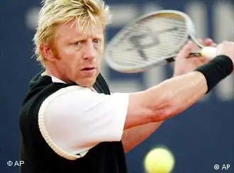 Boris Becker spielt Tennis