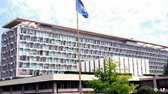 General view of the World Health Organization (WHO) headquarters at Geneva, Switzerland