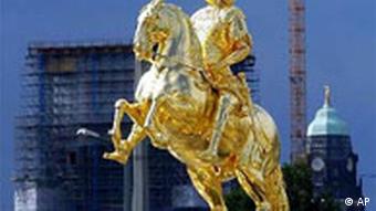 Der goldene Reiter in Dresden