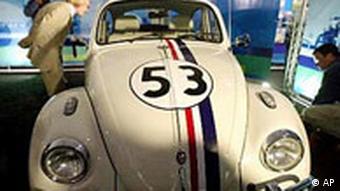 Herbie Nachbildung, VW Käfer, der letzte geht in Puebla, Mexiko vom Band