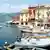 Boats in a Lake Garda harbor